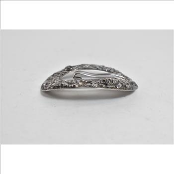 Sterling Silver Stieff Edwardian Gilded Age Repousse Sash Belt Buckle