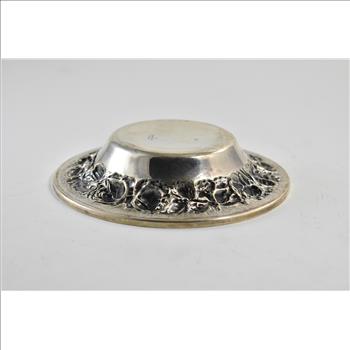 Sterling Silver Stieff Sterling Rose Repousse Berry Candy Bowl 53