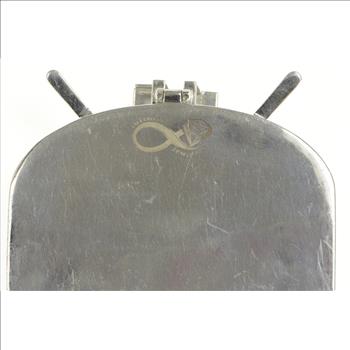 Sterling Silver TF Pave Snare Drum Line Marching Band Pendant