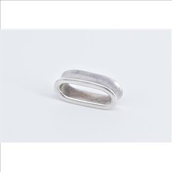Sterling Silver Tiffany & Co. 1837 Oval Loop Designer Scarf Clip