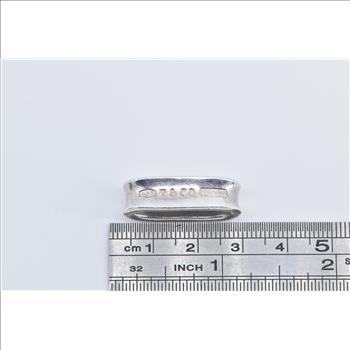 Sterling Silver Tiffany & Co. 1837 Oval Loop Designer Scarf Clip