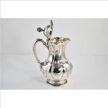 Sterling Silver Tiffany & Co 2 Pint Ornate Floral Pitcher