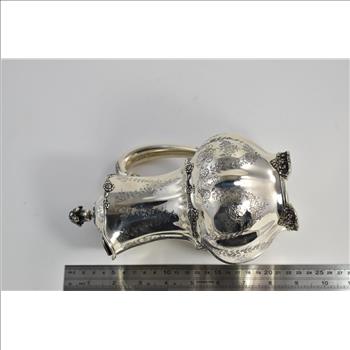 Sterling Silver Tiffany & Co 2 Pint Ornate Floral Pitcher