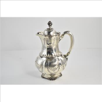 Sterling Silver Tiffany & Co 2 Pint Ornate Floral Pitcher