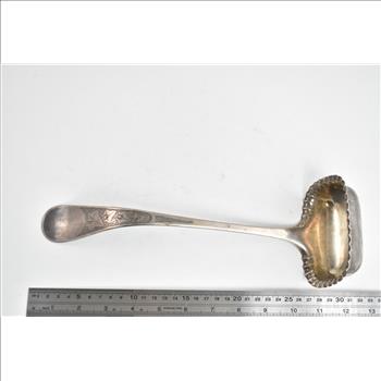 Sterling Silver Tiffany & Co. Antique Ivy Pattern Rectangular Soup Ladle