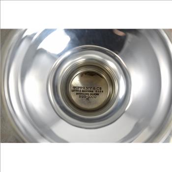 Sterling Silver Tiffany & Co B S A Monogram Pedestal Cake Stand