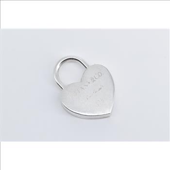 Sterling Silver Tiffany & Co Elsa Peretti Heart Locket Pendant