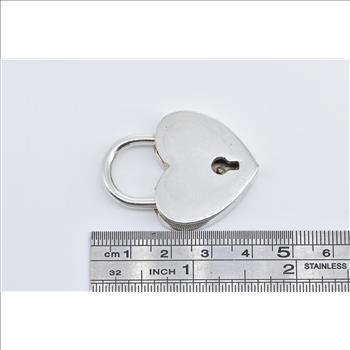 Sterling Silver Tiffany & Co Elsa Peretti Heart Locket Pendant