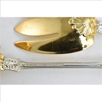Sterling Silver Tiffany & Co English King Goldwash Solid Salad Set (2 pcs)