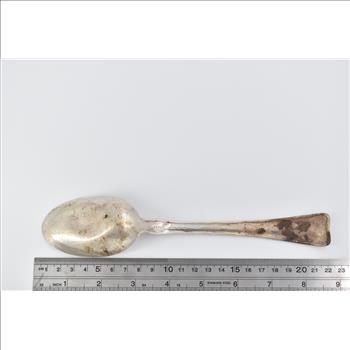 Sterling Silver Tiffany & Co Lap Over Edge Large Serving Spoon 8.25