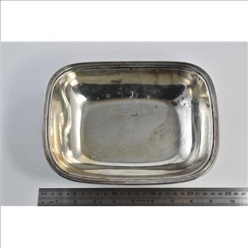 Sterling Silver Tiffany & Co Large 2x Serving Bowl Tray Set
