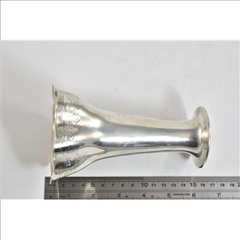 Sterling Silver Tiffany & Co Makers Scalloped Vase