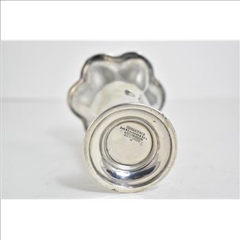 Sterling Silver Tiffany & Co Makers Scalloped Vase