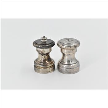 Sterling Silver Tiffany & Co Mid Century Salt Shaker Pepper Mill (2 pcs)