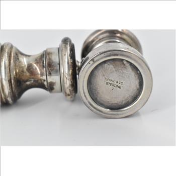 Sterling Silver Tiffany & Co Mid Century Salt Shaker Pepper Mill (2 pcs)