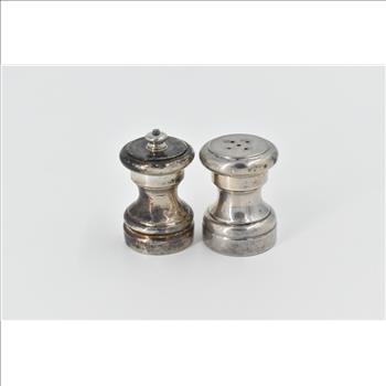 Sterling Silver Tiffany & Co Mid Century Salt Shaker Pepper Mill (2 pcs)