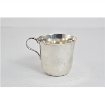 Sterling Silver Tiffany & Co Monogram Baby Cup Mug