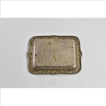 Sterling Silver Tiffany & Co Monogram Engraved Trinket Ring Dish