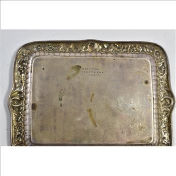 Sterling Silver Tiffany & Co Monogram Engraved Trinket Ring Dish