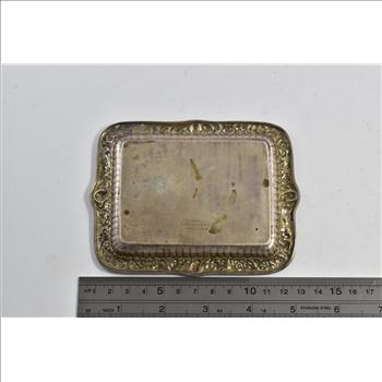 Sterling Silver Tiffany & Co Monogram Engraved Trinket Ring Dish
