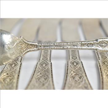Sterling Silver Tiffany & Co Persian Fish Set (8 full sets, 1 partial)