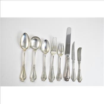 Sterling Silver Tiffany & Co Rare Whittier Pattern Partial Set (80 pcs)