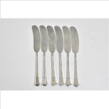Sterling Silver Tiffany & Co. Windham Butter Spreader Set (6 pcs)
