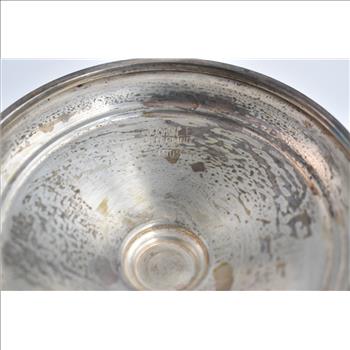 Sterling Silver Towle Enamel Pedestal Candy Nut Serving Dish Bowl