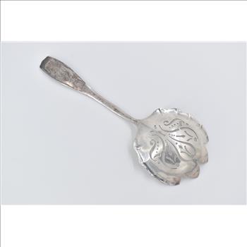 Sterling Silver Towle Pomona Pattern Pierced Serving Vegetable Server