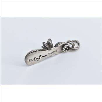 Sterling Silver Turquoise Flower Rose Southwestern Ornate Pendant