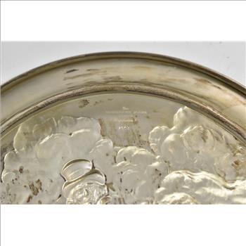 Sterling Silver Uncle Sam Arsenal of Democracy Commemorative Plate