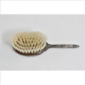 Sterling Silver Victorian Monogram Oval Hair Brush