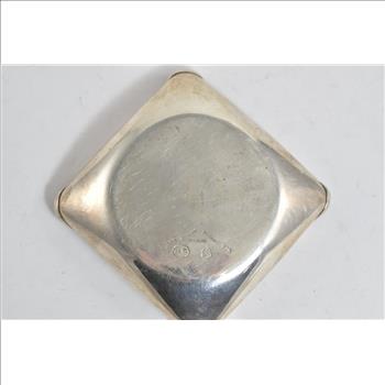 Sterling Silver Vintage Argentinian Ash Tray Squared Dish