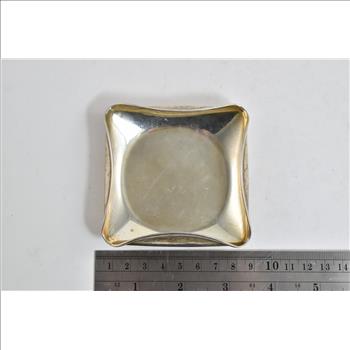 Sterling Silver Vintage Argentinian Ash Tray Squared Dish