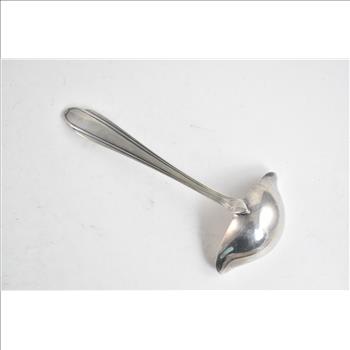 Sterling Silver Vintage Double Sided Gravy Soup Ladle 7