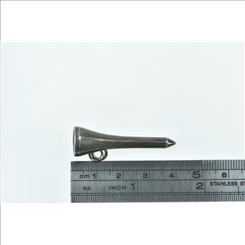 Sterling Silver Vintage Leonore Doskow Golf Tee Golfer Charm/Pendant