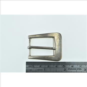 Sterling Silver Vintage Simple Classic Plain Belt Buckle