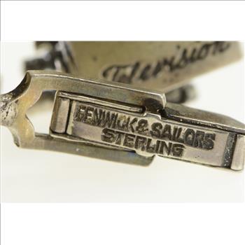 Sterling Silver Vintage Television Camera Film TV Retro Cuff Links