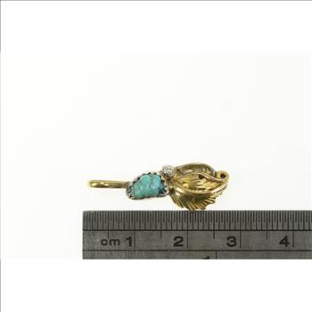 Sterling Silver Virginia C Navajo Turquoise Native American Charm/Pendant