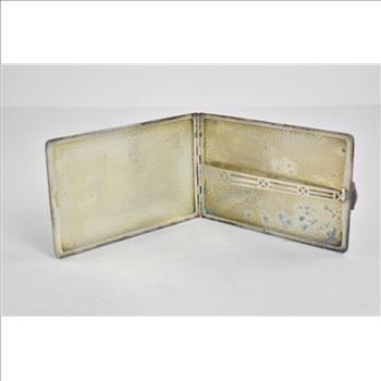 Sterling Silver Wallace Sterling Monogram Hammered Cigarette Case
