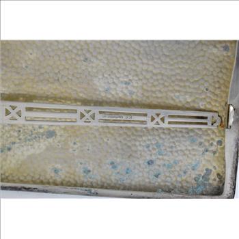 Sterling Silver Wallace Sterling Monogram Hammered Cigarette Case