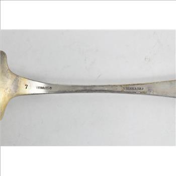 Sterling Silver Walsh & Co Crane Scene Engraved Macaroni Server