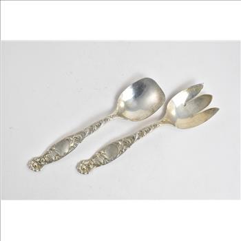 Sterling Silver Whiting & Co Heraldic Pattern Serving Set