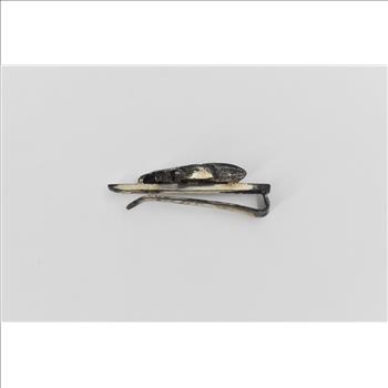 Sterling Silver Yacht Boat Vintage Nautical Motif Tie Bar