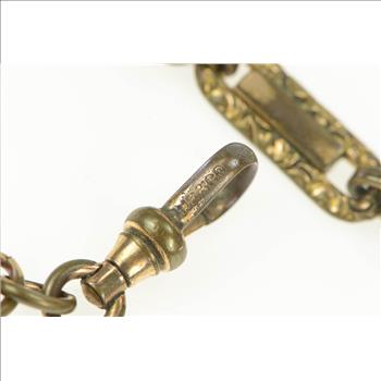 Victorian Ornate Scroll Steampunk Chain Pocket Watch Fob