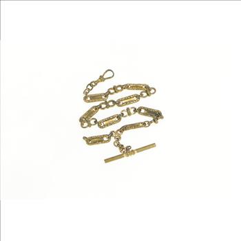 Victorian Ornate Scroll Steampunk Chain Pocket Watch Fob