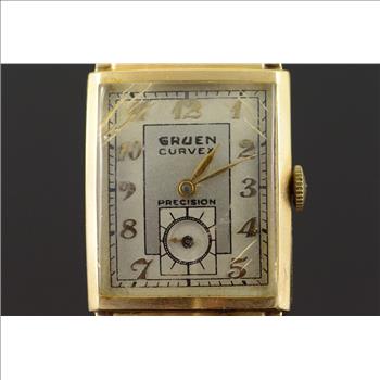 Vintage Gruen Curvex Precision 17 Jewel Watch - Men's