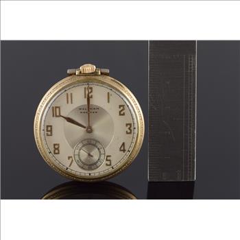 Waltham 1938 44mm Case 17 Jewel Pocket Watch