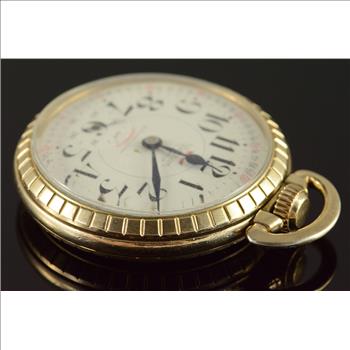 Waltham 50mm Case Swiss Movement 17 Jewel 16s Shock Resistant Pocket Watch