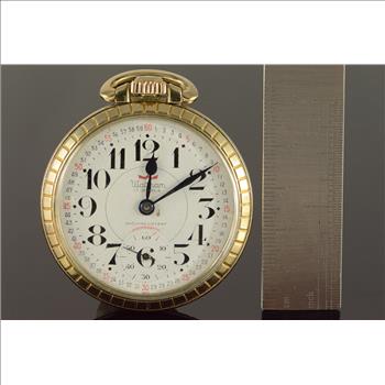 Waltham 50mm Case Swiss Movement 17 Jewel 16s Shock Resistant Pocket Watch